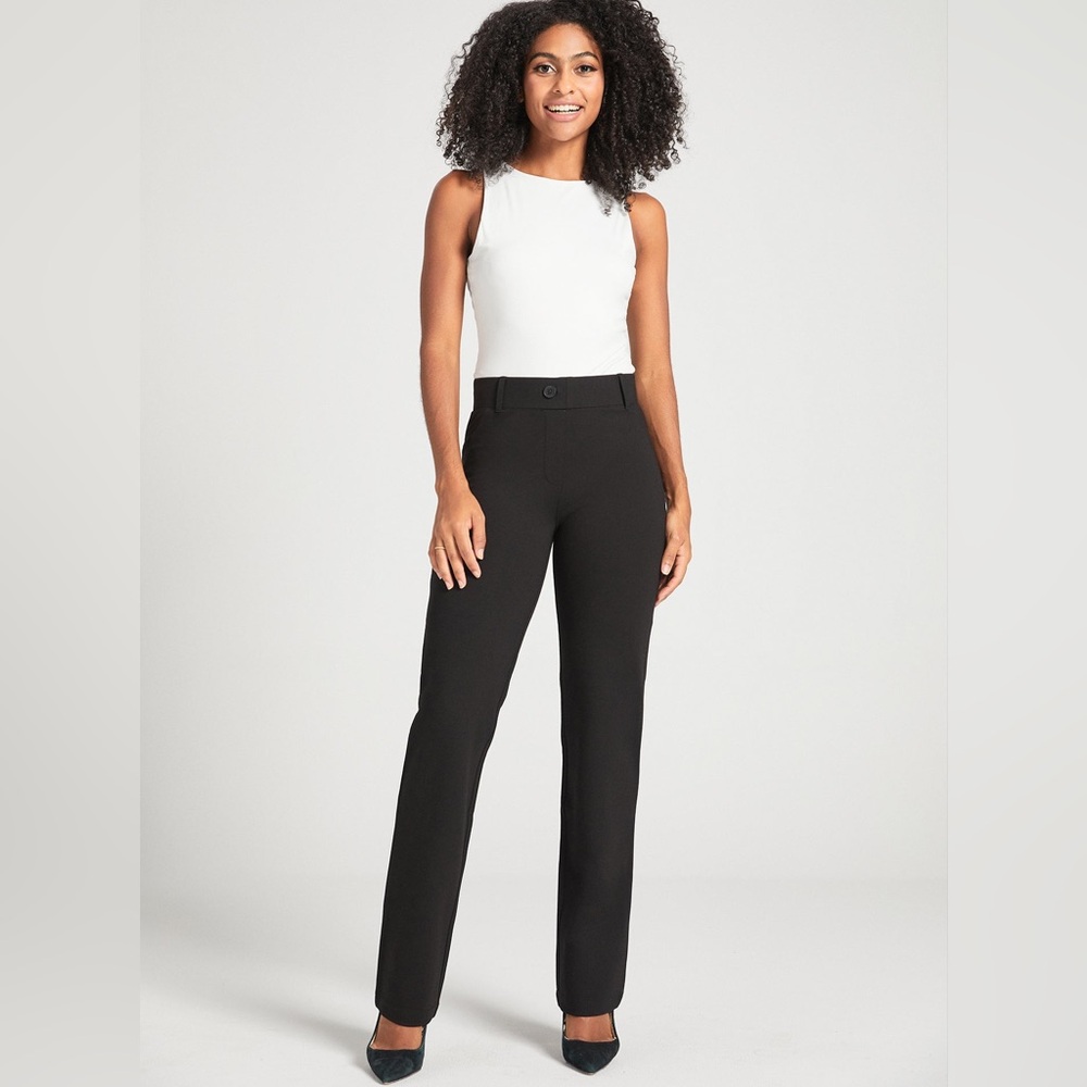 NWOT Betabrand Black Classic Dress Pant Yoga Pant
